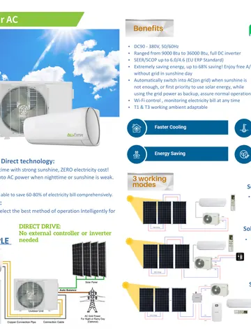 Hybrid inverter solar air conditioner — poster preview